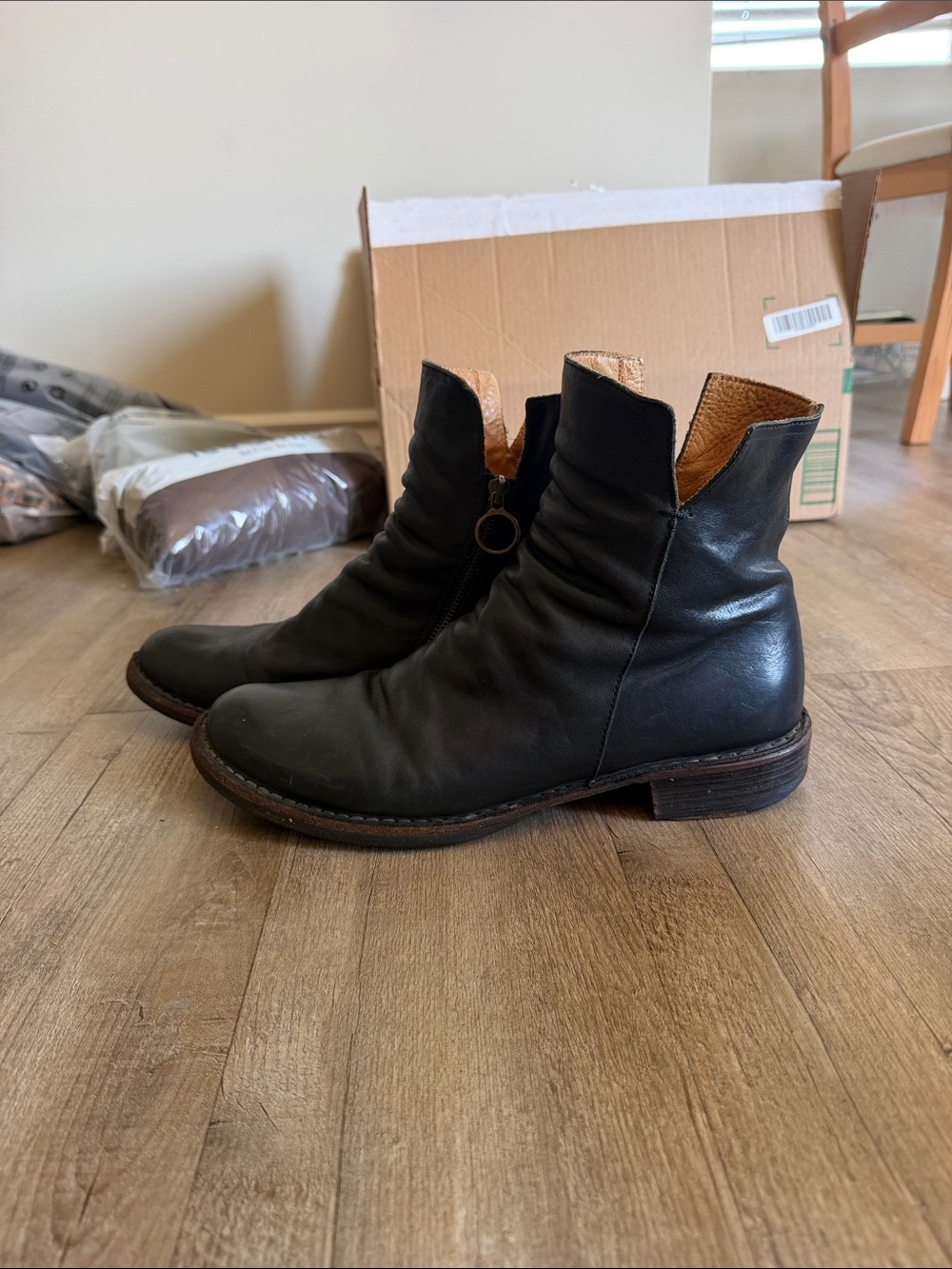 Florentine and baker boots